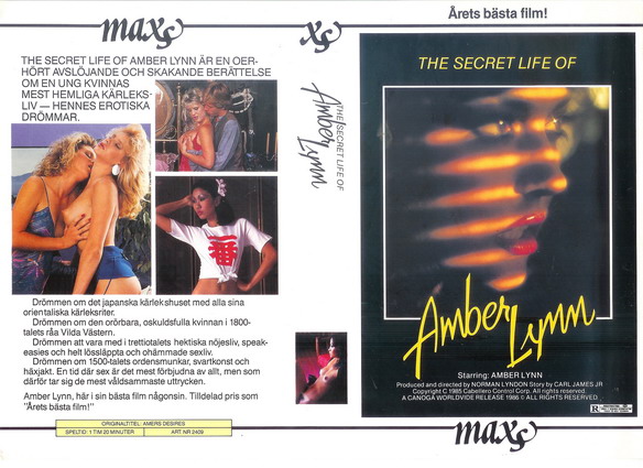 SECRET LIFE OF AMBER LYNN (VHS Omslag)